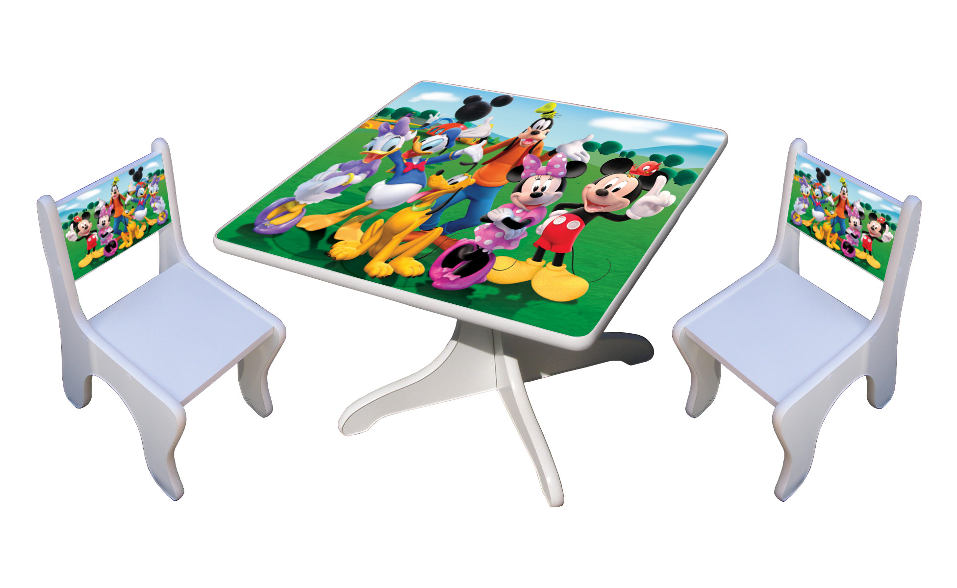 Becks stolík + 2x stolička Mickey Clubhouse